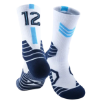 Баскетбольные носки 12 White Blue