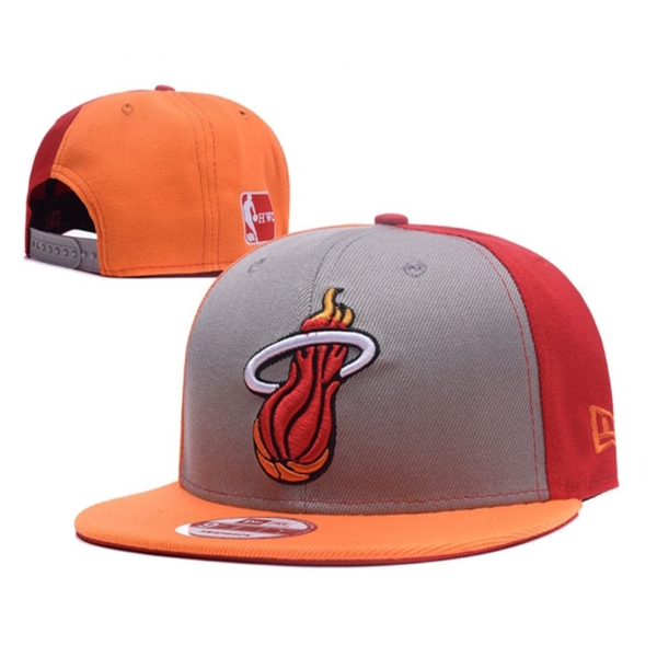 Снепбек Mitchell Ness Miami Heat Grey Orange